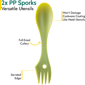 Camping Cookware 4Pc Set 1-2 Person - Black by Trail