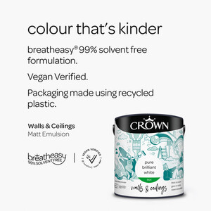 Crown Walls and Ceilings Silk Emulsion by Crown Paints