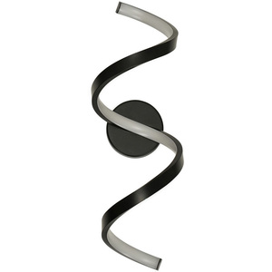 Infinity IP44 Rated Single Twist Integrated LED Wall Ceiling Light - Matte Black by ValueLights