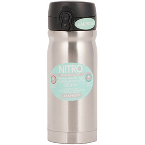 Nitro Flip Top Travel Flask - Silver