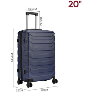 Rolling Hardshell Luggage Travel Suitcase by Livingandhome