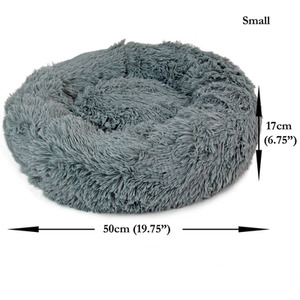 Fluffy Dog Bed in Grey - Grey / S by Actiaspet