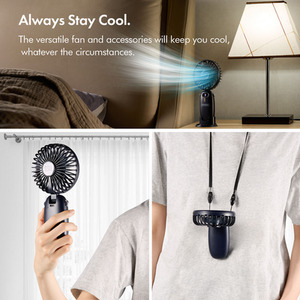 Handheld Fan Navy - Navy by VonHaus