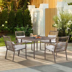 5 Piece Arabella Dining Set - Brown by Malay