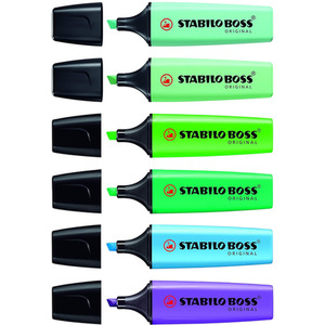 STABILO BOSS ORIGINAL Highlighters - Cool / 6 by STABILO