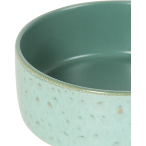 Salvie Reactive Glaze Pet Bowl - Green / M