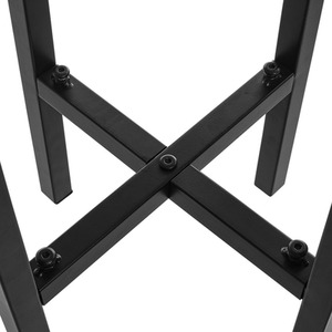 Stretchable Metal Plant Stand Flower Pot Holder - Black by Livingandhome