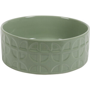 Geo Debossed Pet Bowl