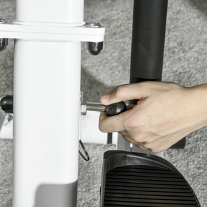 SPORTNOW 12-Level Hydraulic Resistance Stepper Machine - White by SPORTNOW