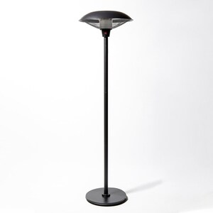 2.1kW IP44 Free Standing Halogen Patio Heater - Black by Primrose