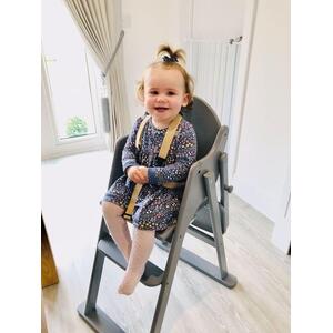 Deluxe Putaway Folding Wooden High Chair - Grey by Safetots