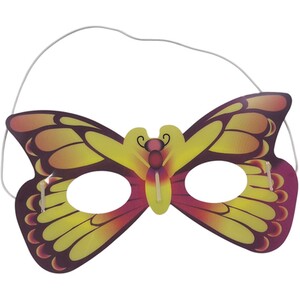 Glow Party Butterfly Mask - Yellow by Imaginate