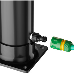 Tinto 20L Solar Shower - Black/Silver by tectake