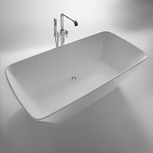 Acquaviva Svelte Free Standing Bath Tub - White by Acquaviva