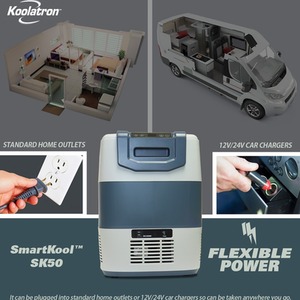 Koolatron SmartKool Bluetooth Enabled Cooler Freezer - Silver / 50l by Koolatron