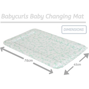 Baby Changing Mat - Green Leaves / Green Leaves by Babycurls
