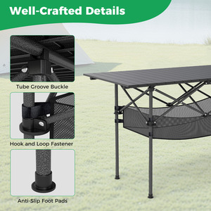 Patio Folding Camping Table by Costway