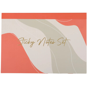 Apricot Crush Sticky Note Set - Pink