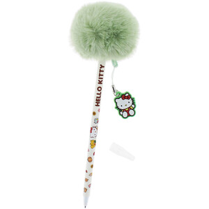 Pumpkin Hello Kitty Pom Pom Pen - Green and White by Hello Kitty