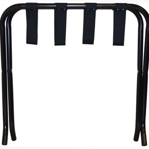 Folding Metal Luggage Rack - Black / 1 by Harbour Housewares