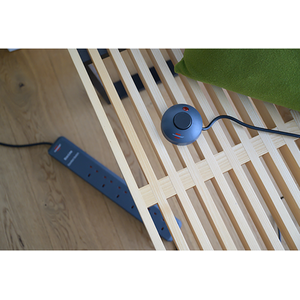 6 Gang Extension Lead with Foot Operated On-Off Switch - Black by Brennenstuhl