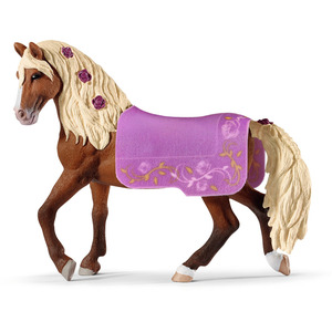 SCHLEICH Horse Club Paso Fino Stallion Horse Show Toy Figure - Purple by SCHLEICH