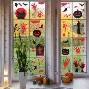 Windows Clings for Autumn - Red, Black / House of Horrors by WALPLUS