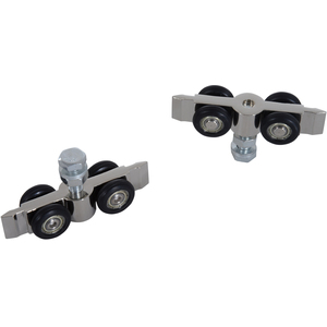 HOMCOM Sliding Barn Door Track - Brown by HOMCOM