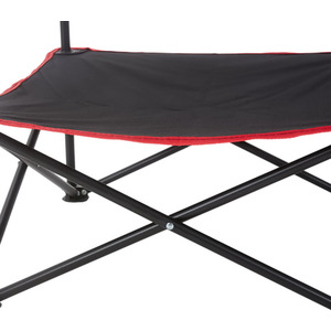 Outdoor Protable Camping Table with Cupholders - Black + Red by Livingandhome