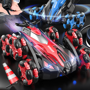 Spray Drift Remote-Controlled Stunt Car Toy - Red / 22.5cm by komore