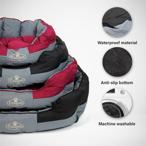 Waterproof Dog Bed in Burgundy - Burgundy / L by Actiaspet