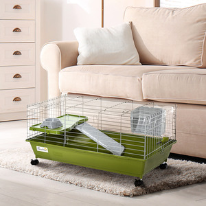 Pawhut Small Animal Cage Hutch - Green by Pawhut