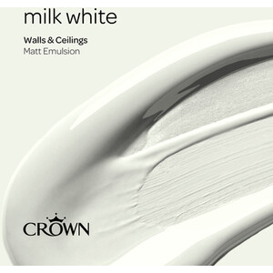 Crown Breatheasy Matt Emulsion Paint 5L - Milk White by Crown Paints