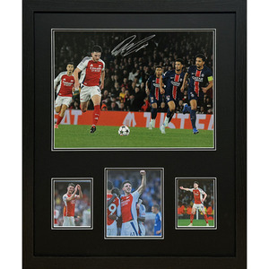 Declan Rice Signed and Framed Arsenal Photograph - Red by Allstarsignings