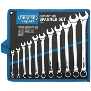Draper Imperial Combination Spanner Set (11 Piece) - Silver by Draper
