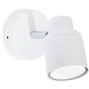 Benton IP44 Bathroom Adjustable Spotlight Wall Light - White by ValueLights