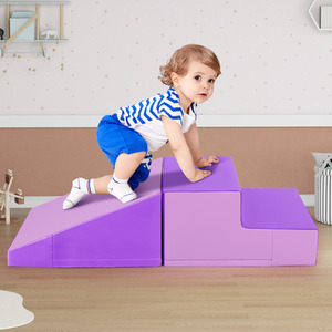 Step and Slide Climber for Infants - Purple by Costway
