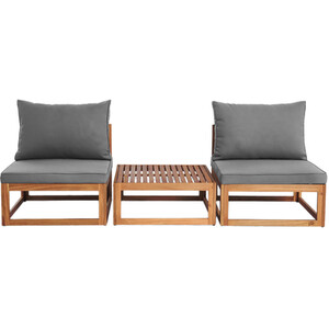 Eliza Bistro Set - Wood by Malay