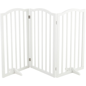WhiskerJoy Wooden Foldable Pet Gate - White / 46 - 138 cm by WhiskerJoy