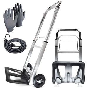 Folding Hand Truck Max Load 90Kg - Silver by WMR