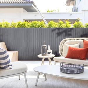 Artificial Bamboo Garden Fence Privacy Screening - Grey - Grey / 180cm by True Products