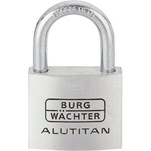 Alutitan Aluminium Padlock - Silver / 40mm by Burg-Wachter