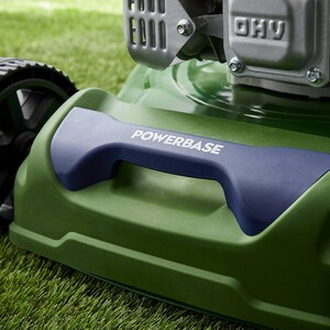 Powerbase 132cc 41cm Petrol Lawn Mower - Green by Powerbase