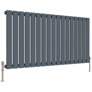 Flat Panel Horizontal Designer Radiators - White / 1156mm / 46mm / 1092W