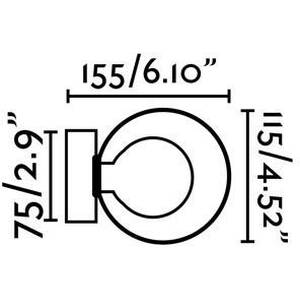 Perla Bathroom Globe Wall Light - Bronze