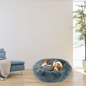 Fluffy Dog Bed in Dark Grey - Dark Grey / L by Actiaspet
