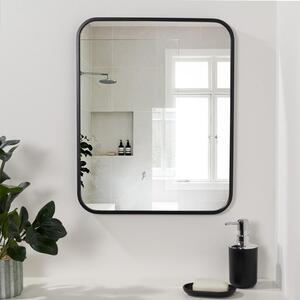 Metal Bathroom Wall Mirror - Black by OHS