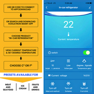 Koolatron SmartKool Bluetooth Enabled Cooler Freezer - Silver / 30l by Koolatron