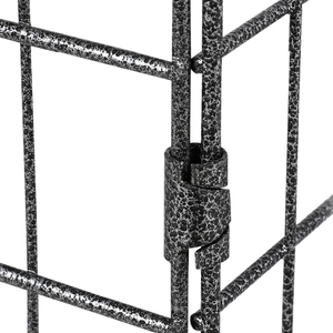 8 Panel Foldable Dog Playpen - Black / 61cm by Yaheetech