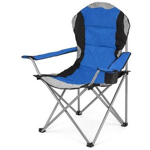 Folding Camping Chair - Padded - Blue by Garden Mile